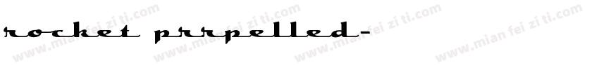 rocket prrpelled字体转换